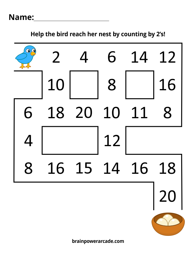 Counting by 10's Maze