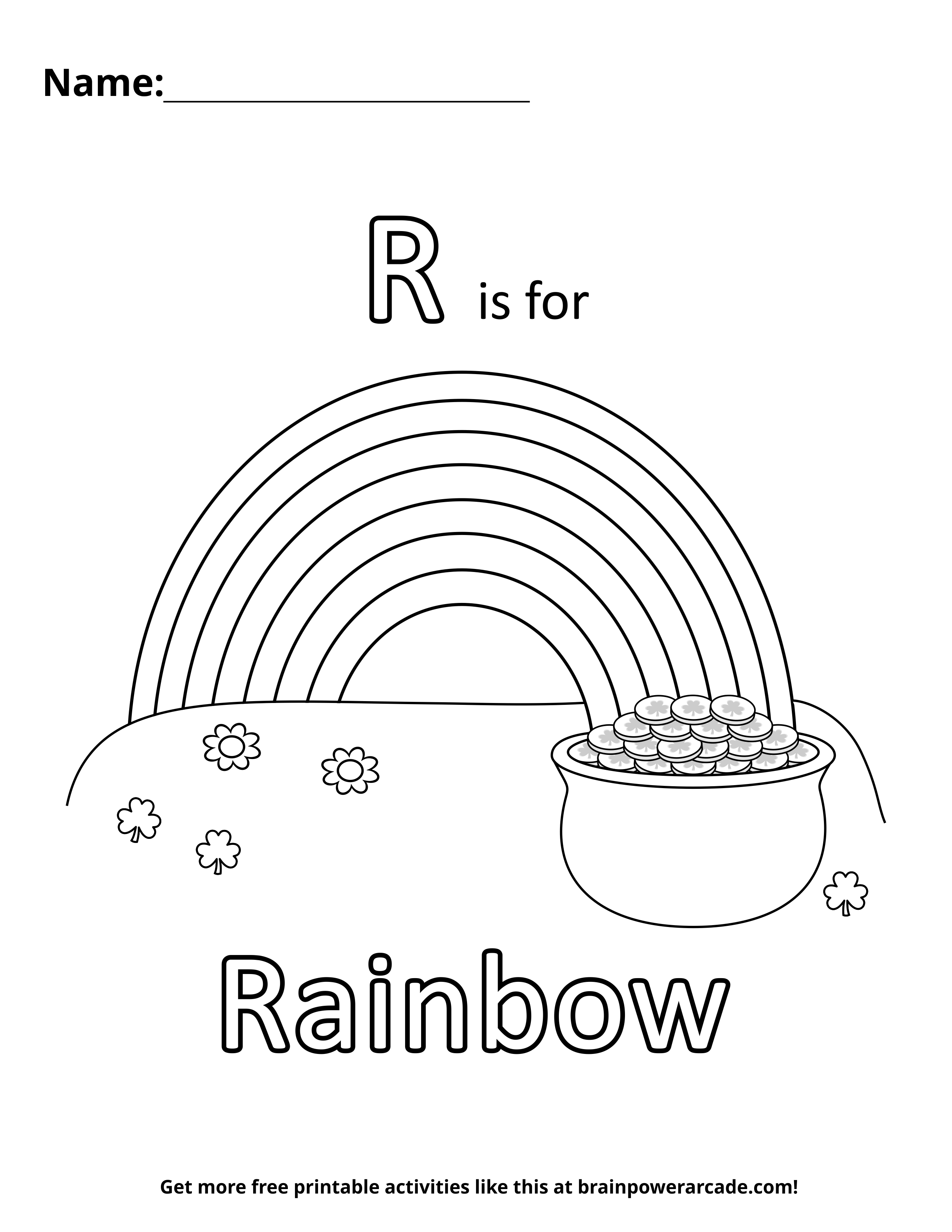 R is for Rainbow