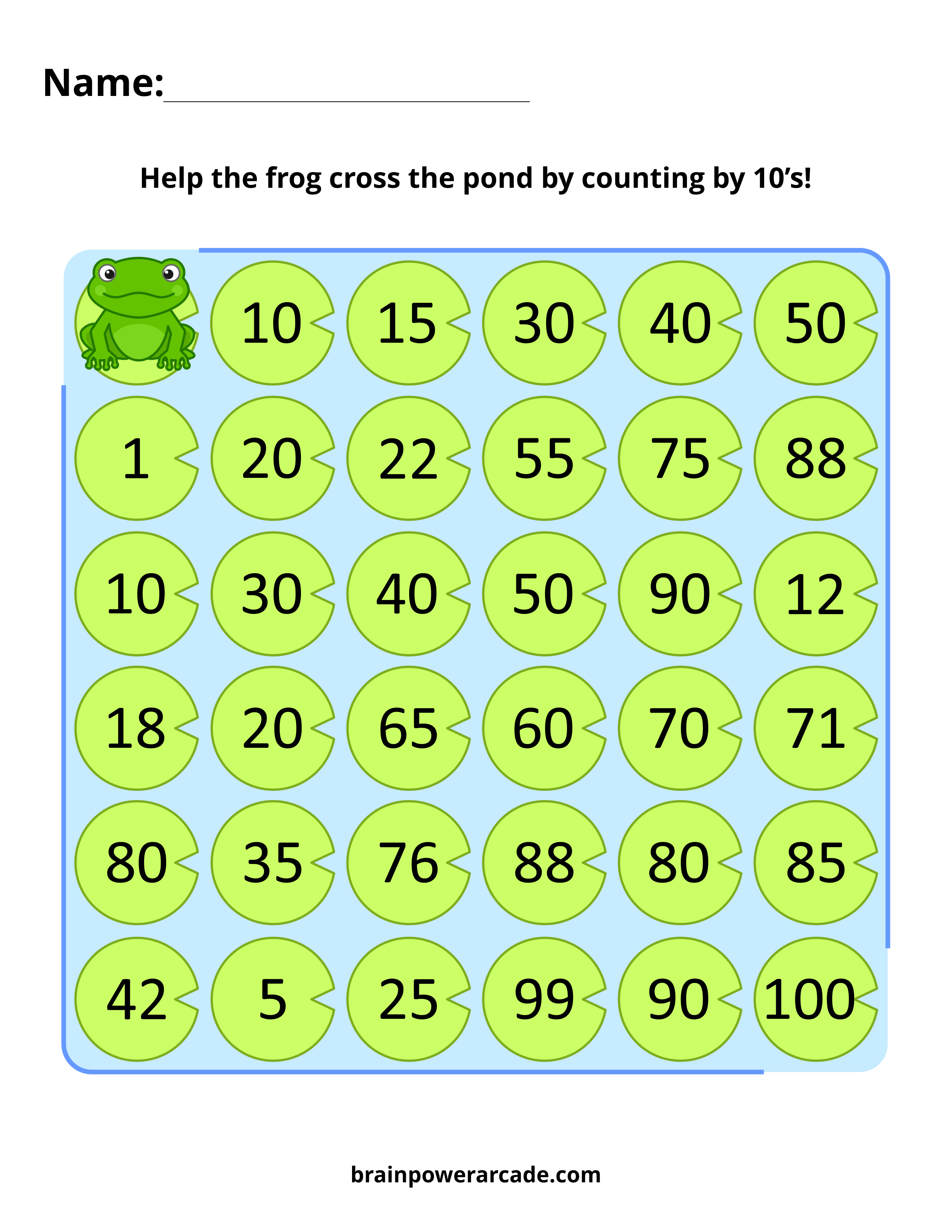 Counting by 10's