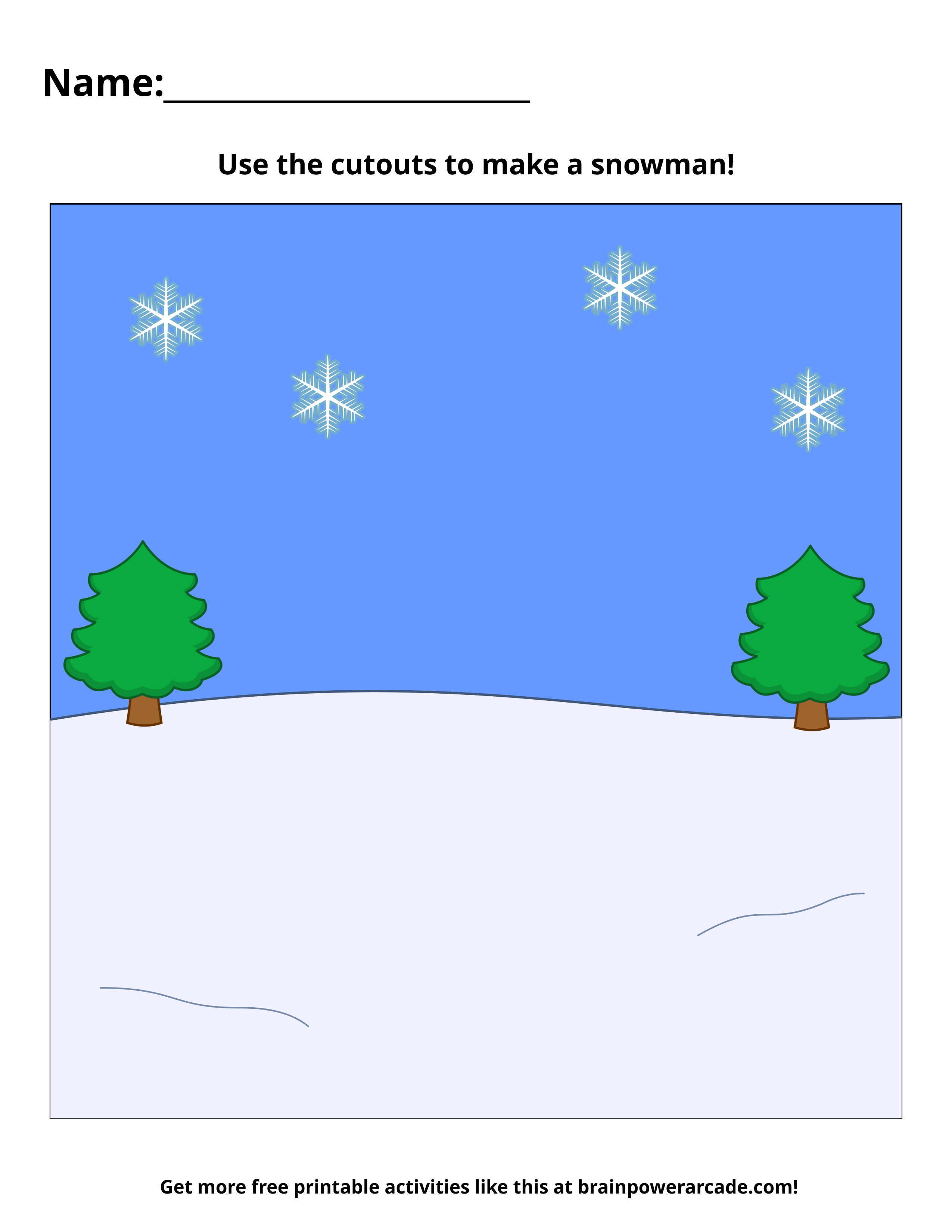 Make a Snowman (Page 1)