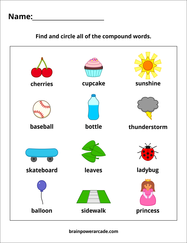 Find and Circle Compound Words