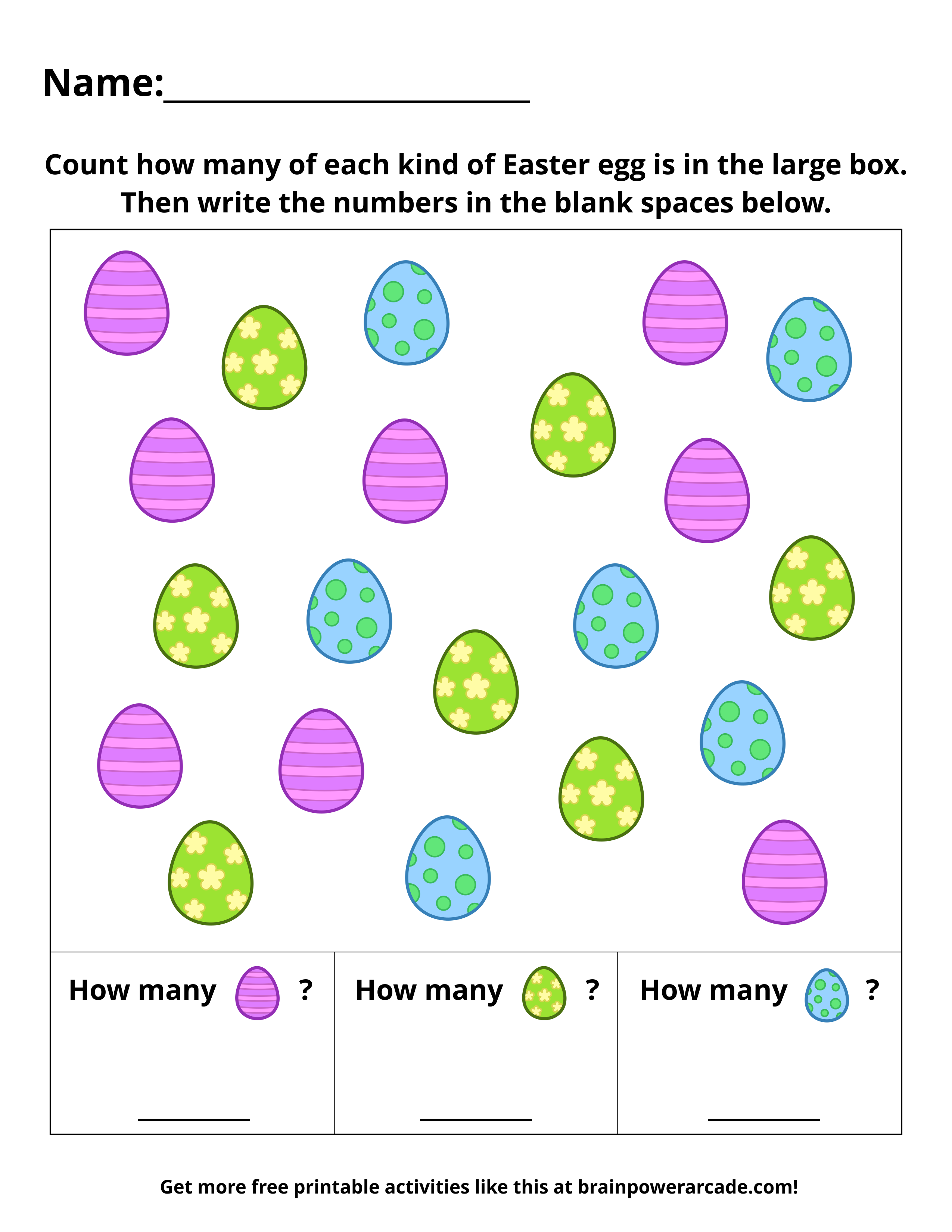 Count Easter Eggs