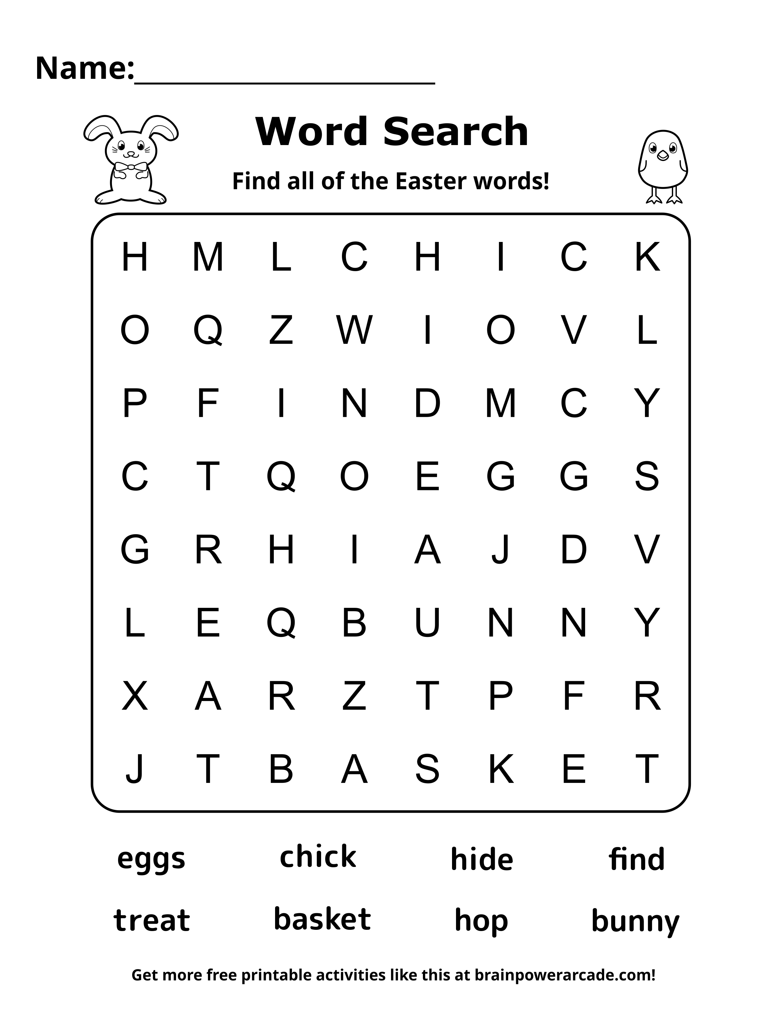 Find the Easter Words